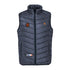 Navy blue quilted Verney Carron Heat Vest with high collar and zipper closure