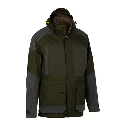 Dark green and black Verney Carron Ibex Pro 3 In 1 Jacket with hood and pockets