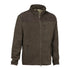 Dark brown Verney Carron Presly fleece jacket with full zipper and pockets