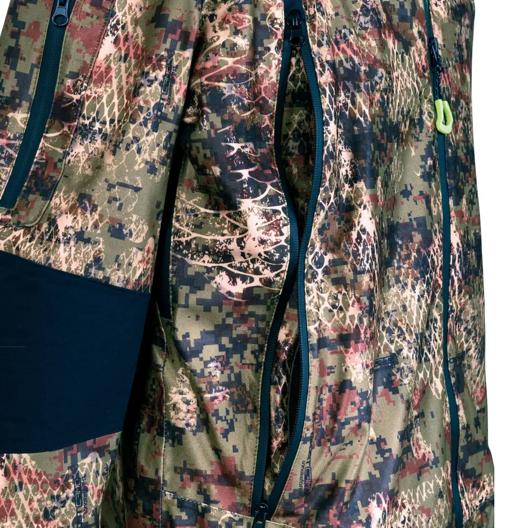 Camouflage Verney Carron Puma Jacket with a vibrant multicolored pattern