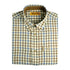 Checkered Verney Carron Villemy Long Sleeved Shirt in brown, blue, and white pattern