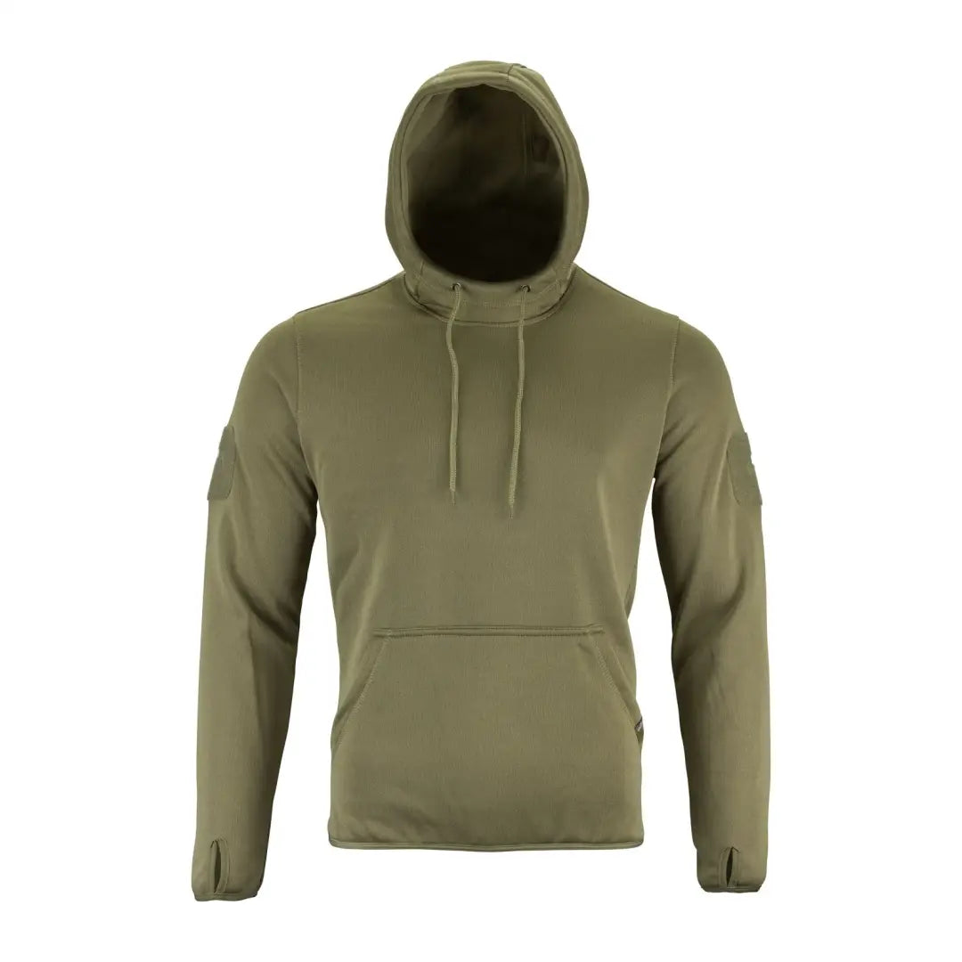 Olive green Viper Armour Hoodie in ribtech bonded fleece with a front pocket