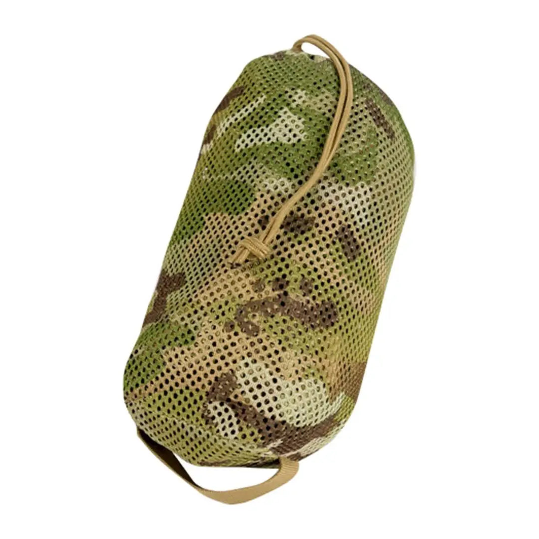 Camouflage mesh bag with drawstring in Viper Concealment Vest for easy storage