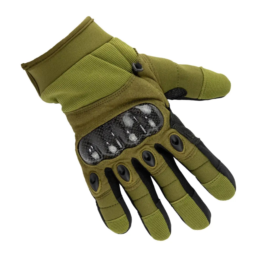 Tactical Viper Elite Gloves in olive green with hard knuckle combat protection