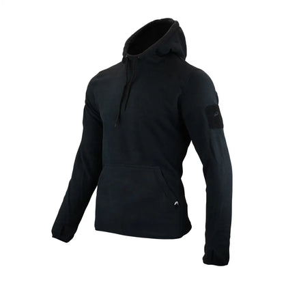 Black Viper Fleece Hoodie with long sleeves and front pocket for cozy styling