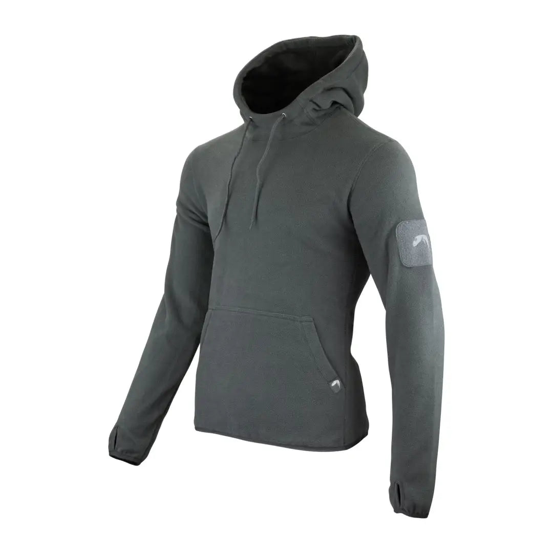 Gray Viper Fleece Hoodie with front pocket, perfect for staying warm in style