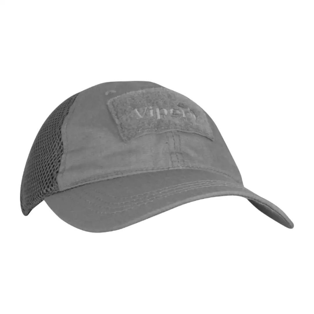 Gray Viper Flexi-Fit Baseball Cap with mesh sides and front patch for style and comfort