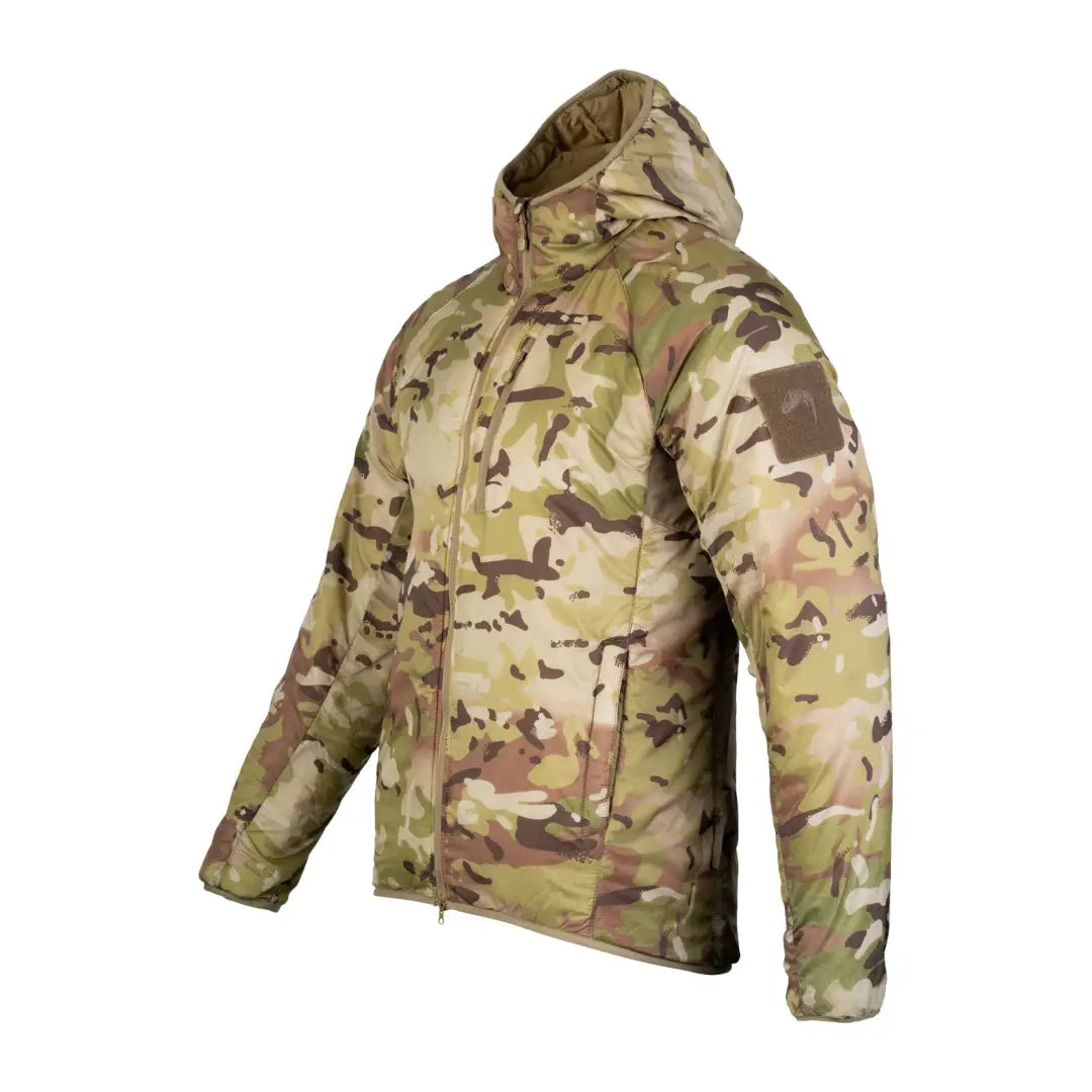 Camouflage Viper Frontier Jacket with hood and zipper front for tactical style