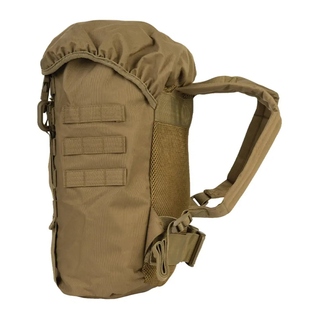 Tan Viper Garrison Pack with MOLLE webbing and a single shoulder strap for versatility