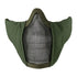 Tactical mesh Viper Gen2 Crossteel Face Mask with olive green fabric sides