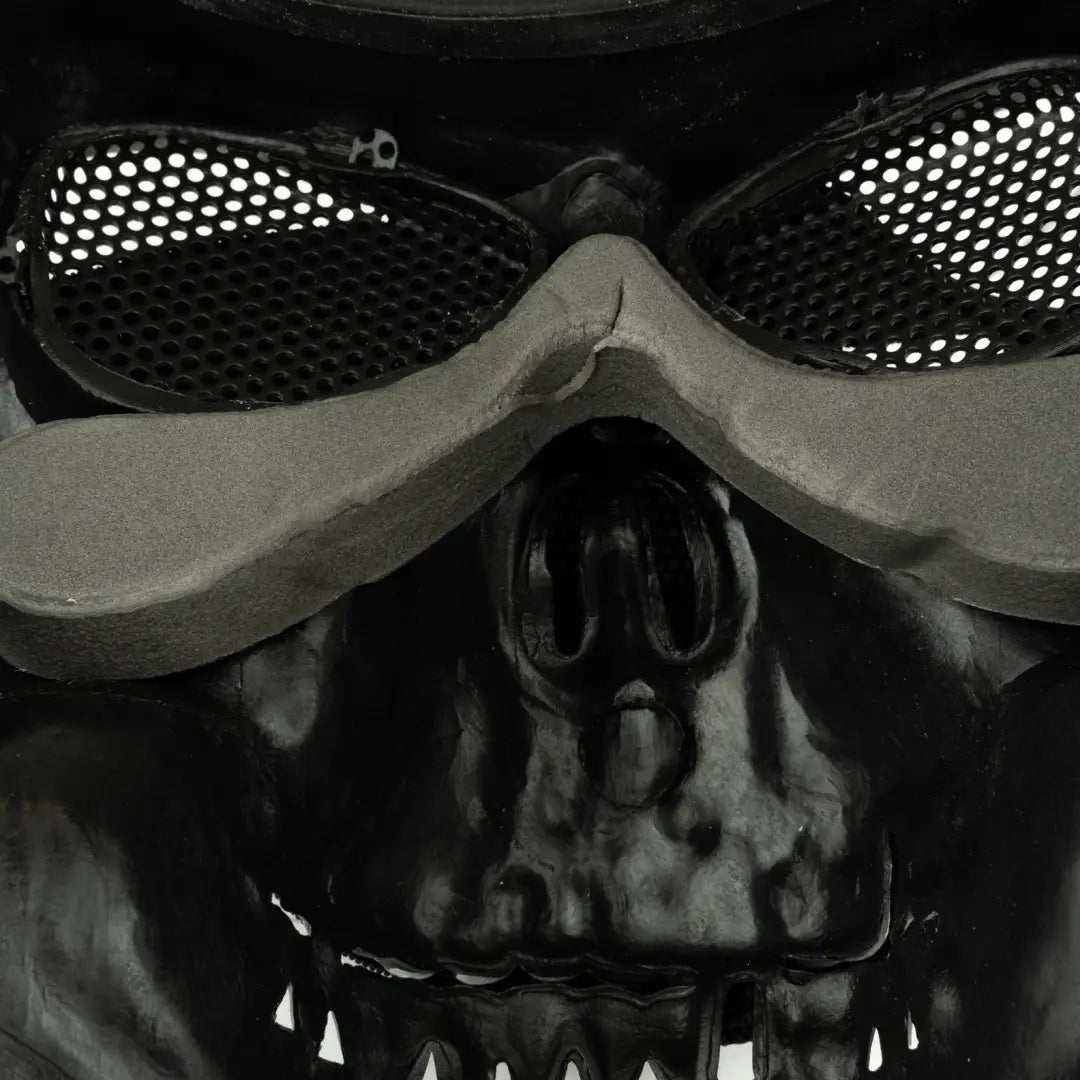 Skull-shaped Viper Hardshell Face Mask with cool mesh eye coverings for edgy style