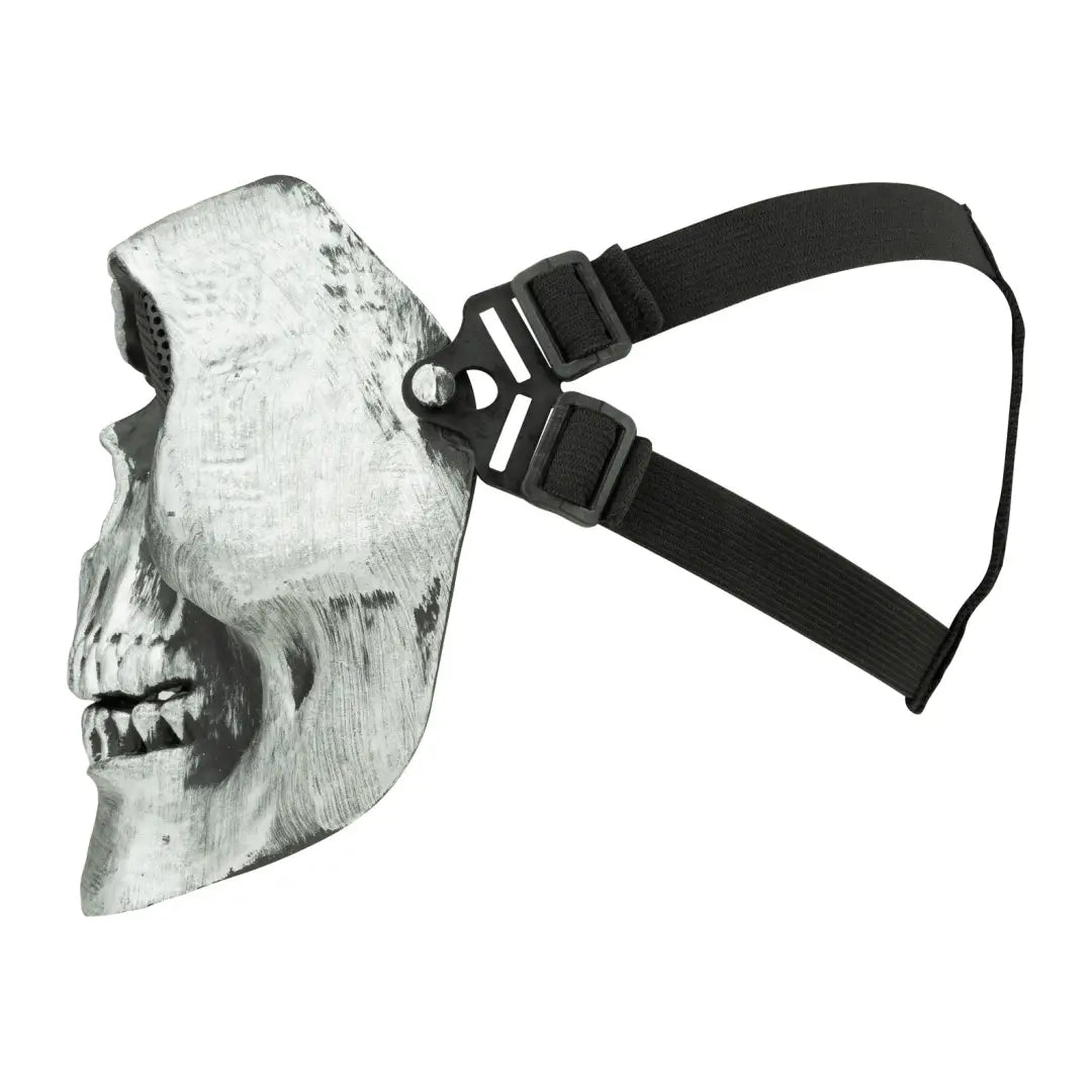 Skull-shaped Viper Hardshell Face Mask with adjustable black straps for a cool look