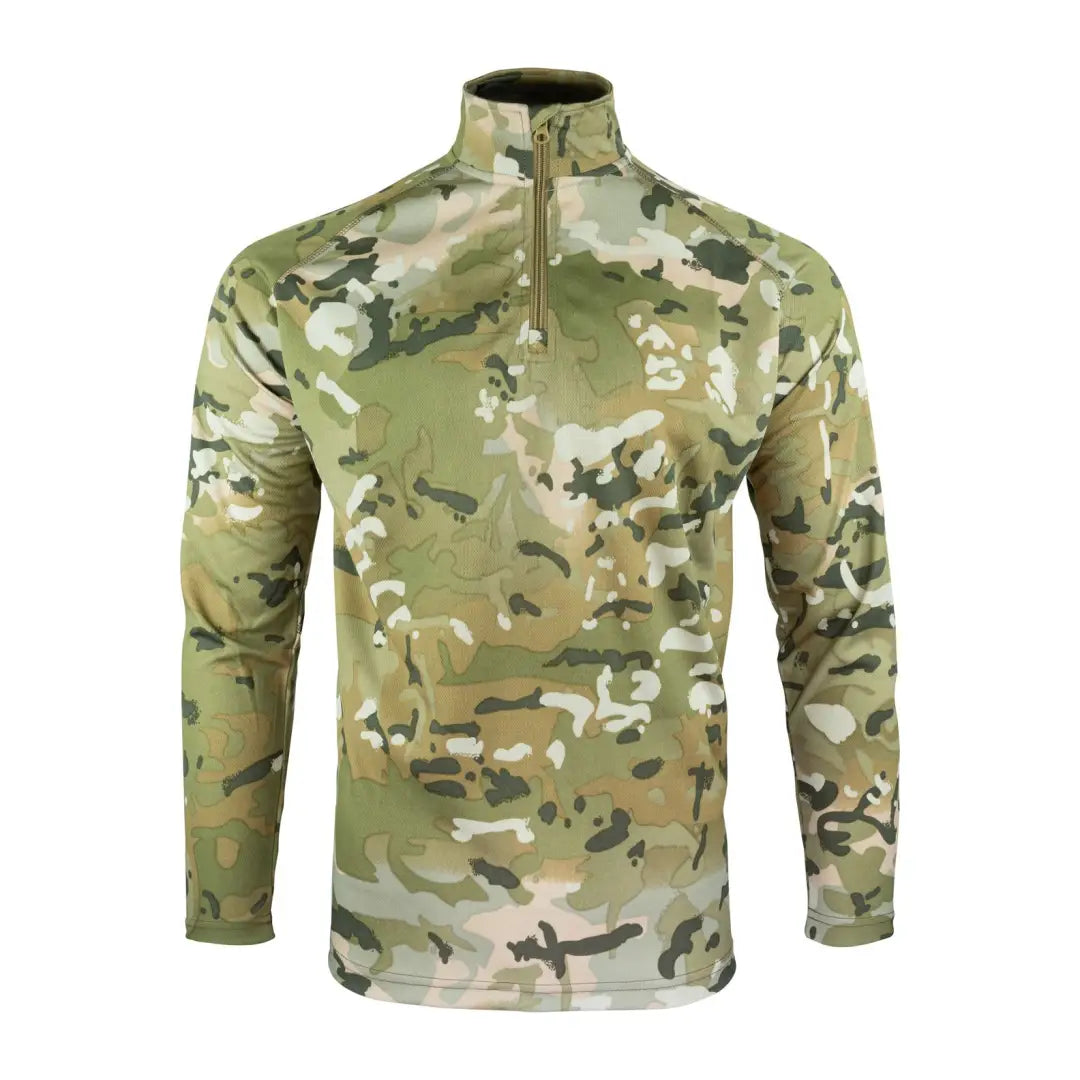 Camouflage military quarter-zip pullover, perfect for Viper Mesh-Tech country clothing