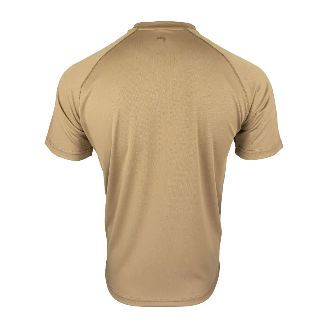 Tan short-sleeved Viper Mesh-Tech T-Shirt viewed from the back, showcasing its stylish design