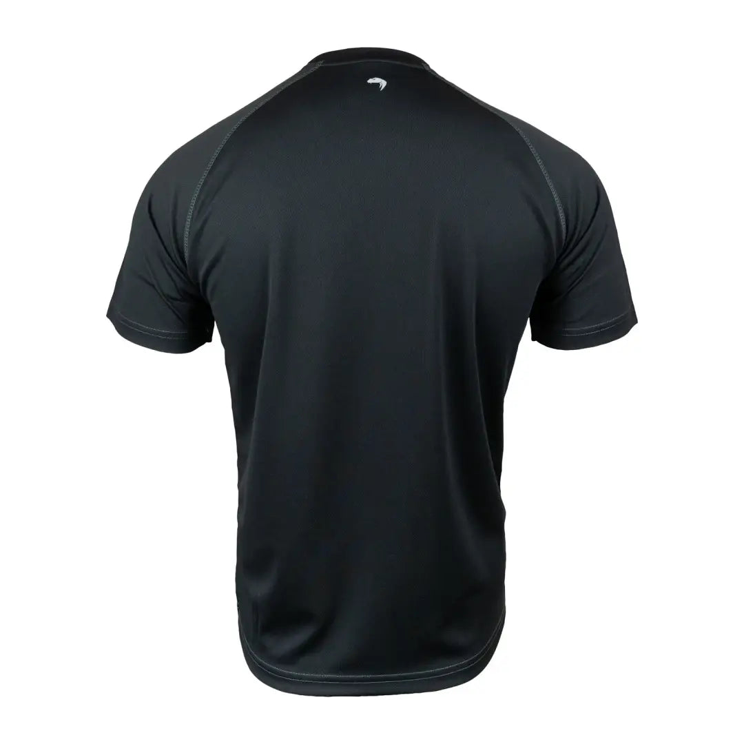 Back view of a Black short-sleeved Viper Mesh-Tech T-Shirt for hot weather comfort