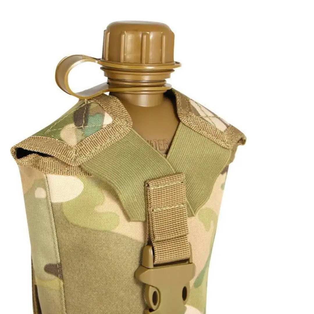 Viper Modular Water Bottle with camouflage cover and plastic cap for outdoor adventures