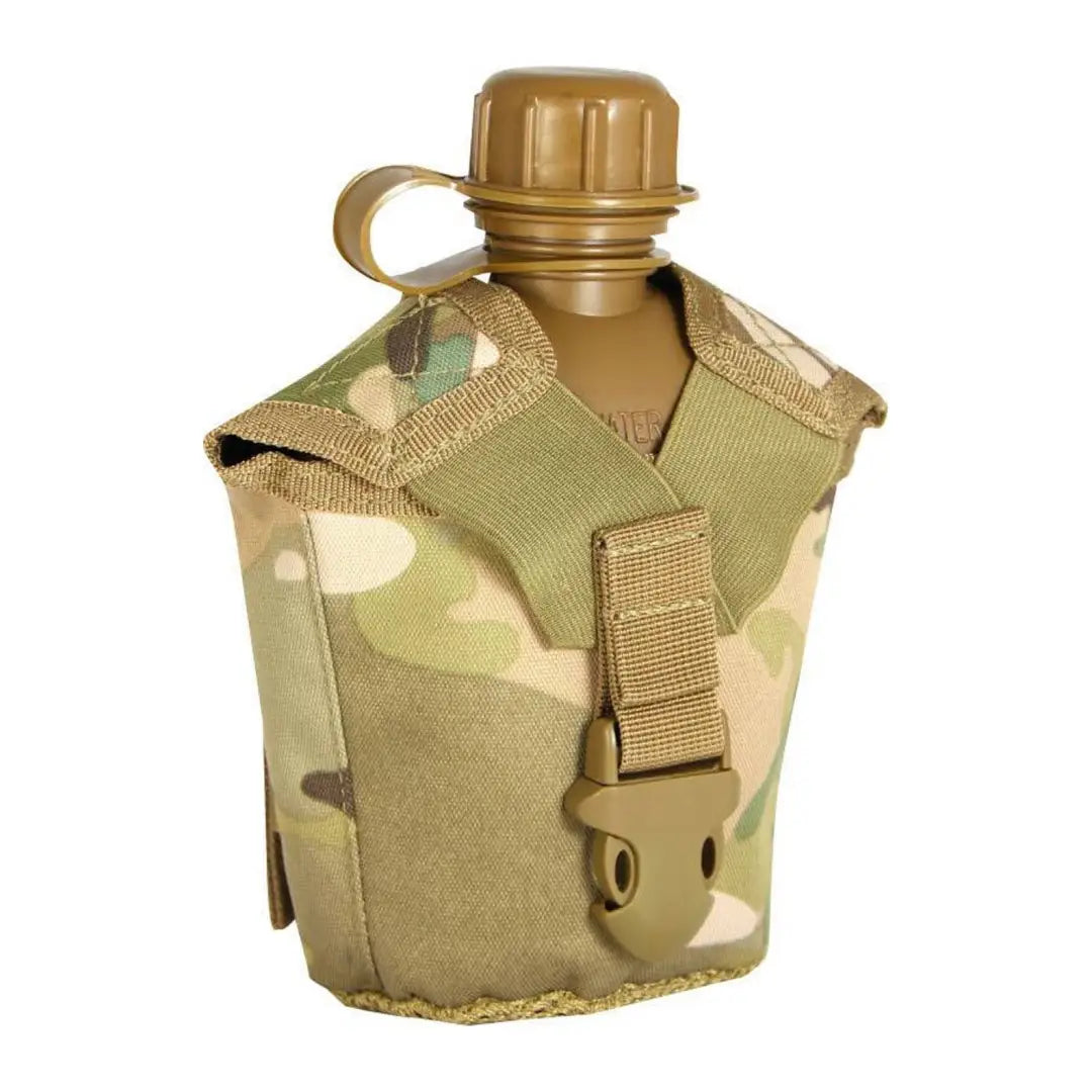 Military-style canteen with camouflage cover and cap from Viper Modular Water Bottle