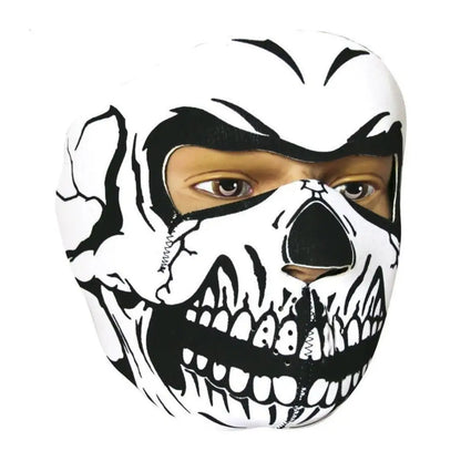 Skull-patterned Viper Neoprene face mask with eye holes for country clothing style