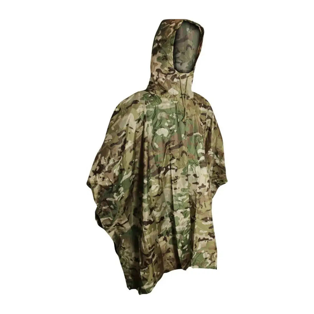 Camouflage Viper Poncho with hood, perfect for country clothing and hunting adventures