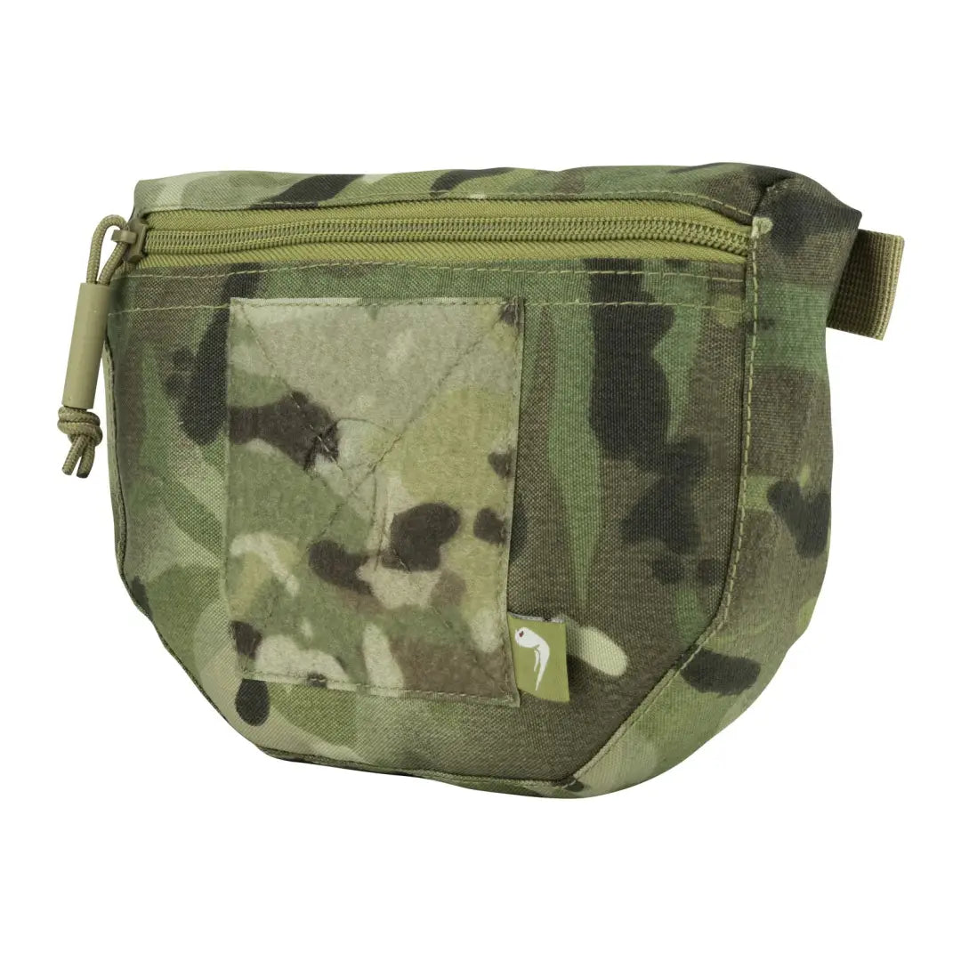 Camouflage tactical scrote pouch with zipper, perfect for outdoor adventures