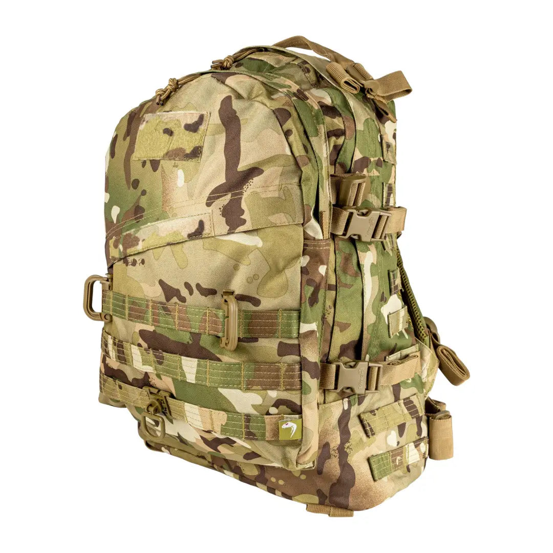 Camouflage Viper Special Ops Pack featuring multiple pockets and adjustable straps