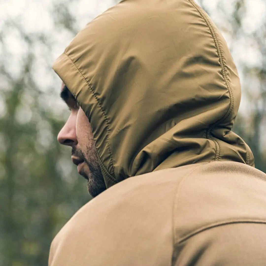 Tan Viper Storm Hoodie with cozy brushed fleece lining for ultimate comfort