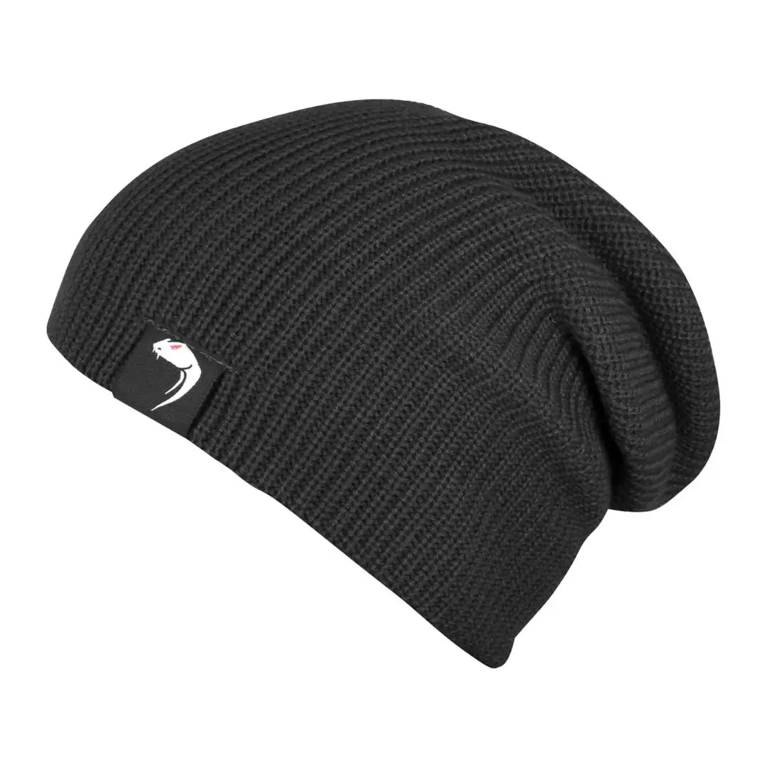 Black knit beanie hat with white logo for Viper Tactical Bob Hat style lovers