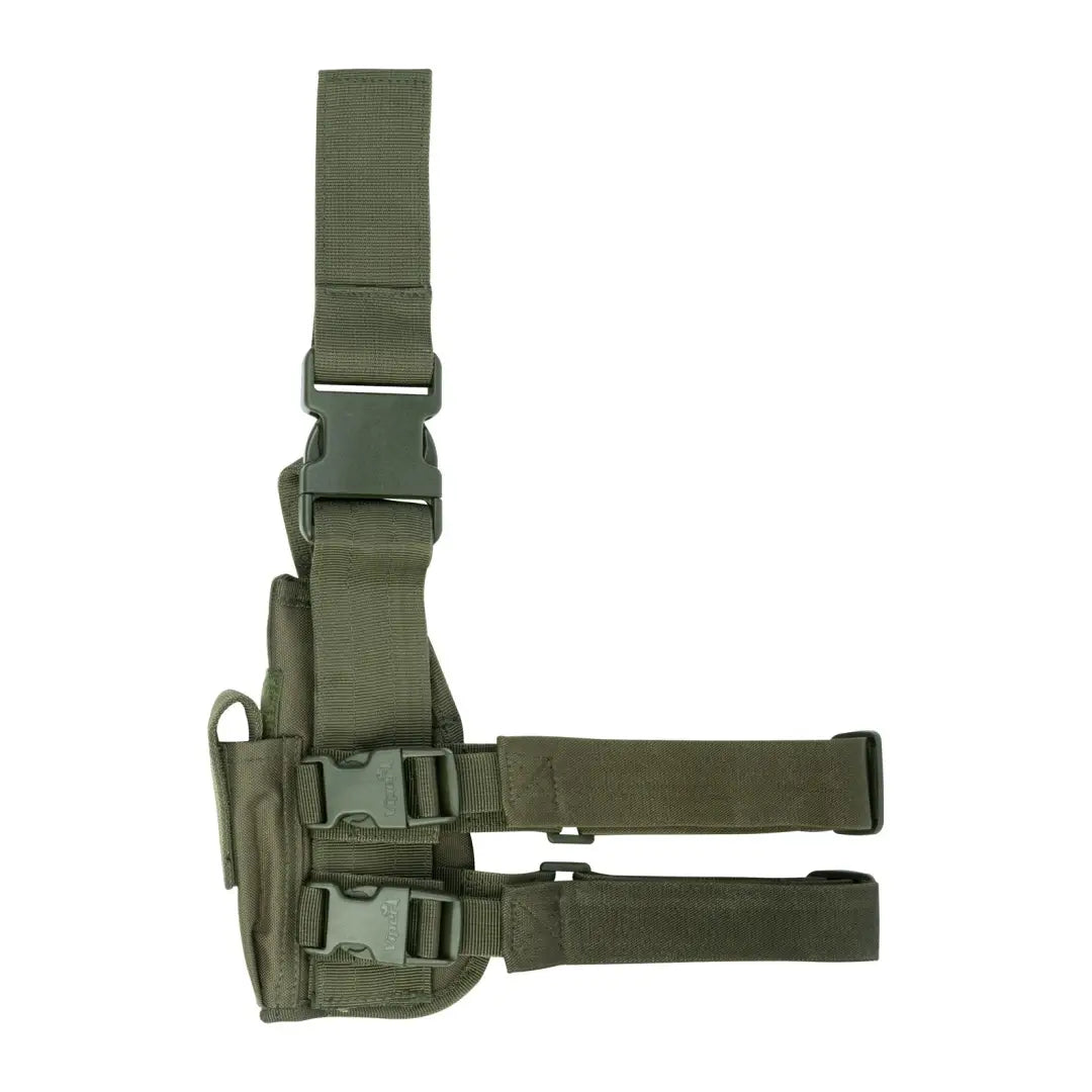 Viper Tactical Leg Holster in olive green with adjustable straps and buckles