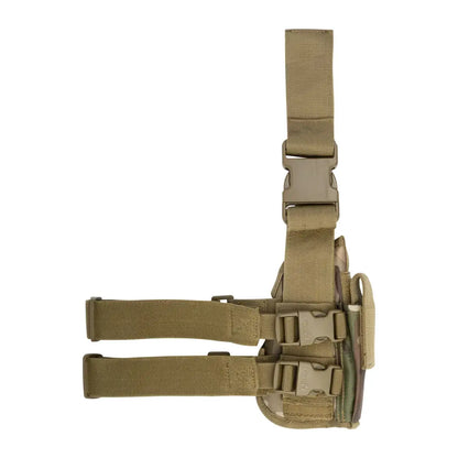 Viper Tactical Leg Holster in tan, adjustable straps, perfect for left handed users