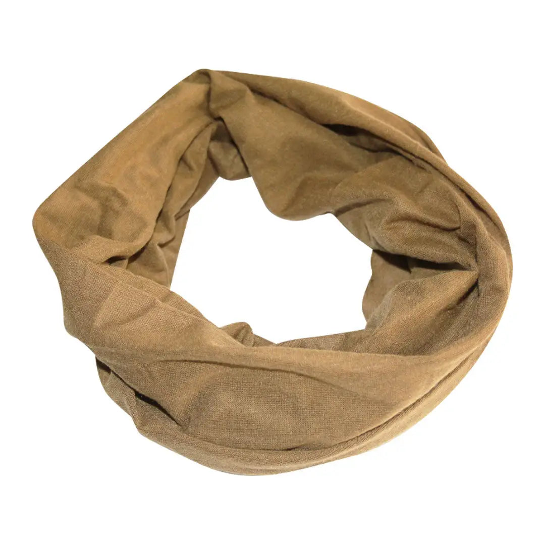 Tan soft fabric Viper Tactical Snood for country clothing and outdoor hunting adventures