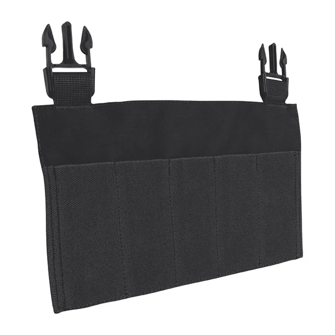 Black tactical pouch with compartments and clips for Viper VX Buckle Up Pistol Mag Panel