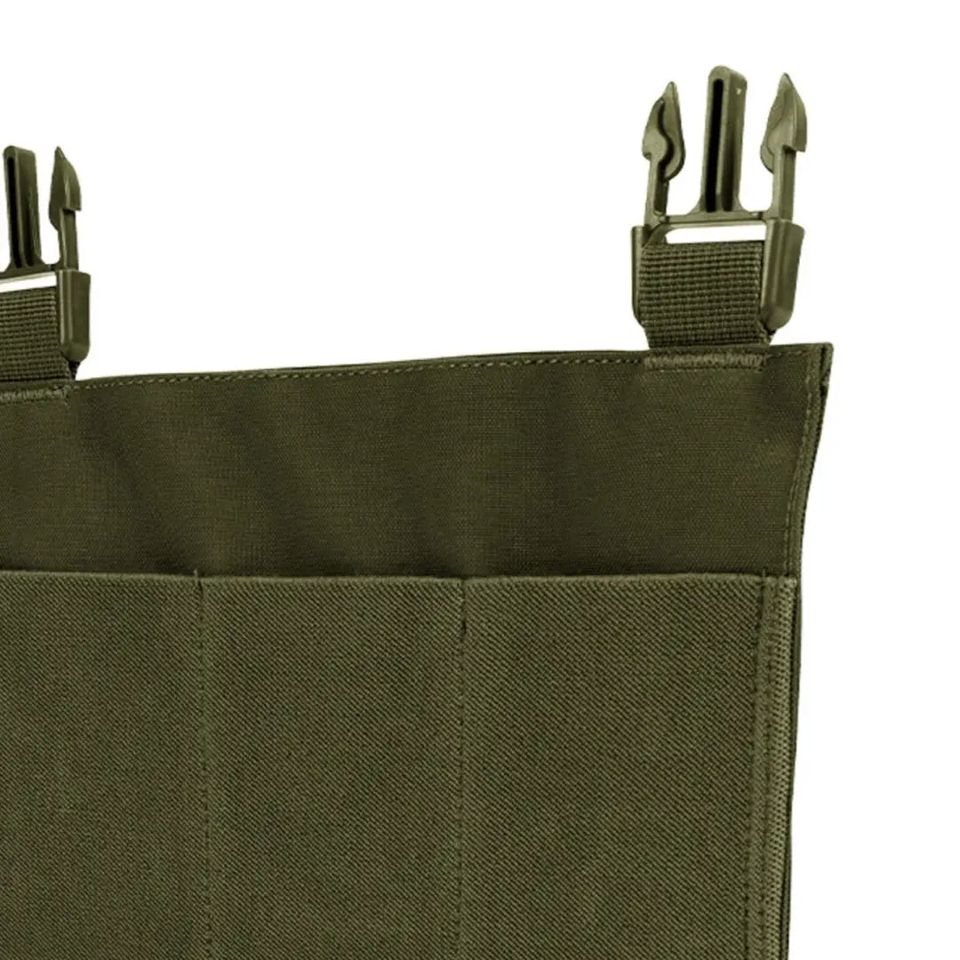 Olive green Viper VX Buckle Up Rifle Mag Panel with attachment clips for tactical use