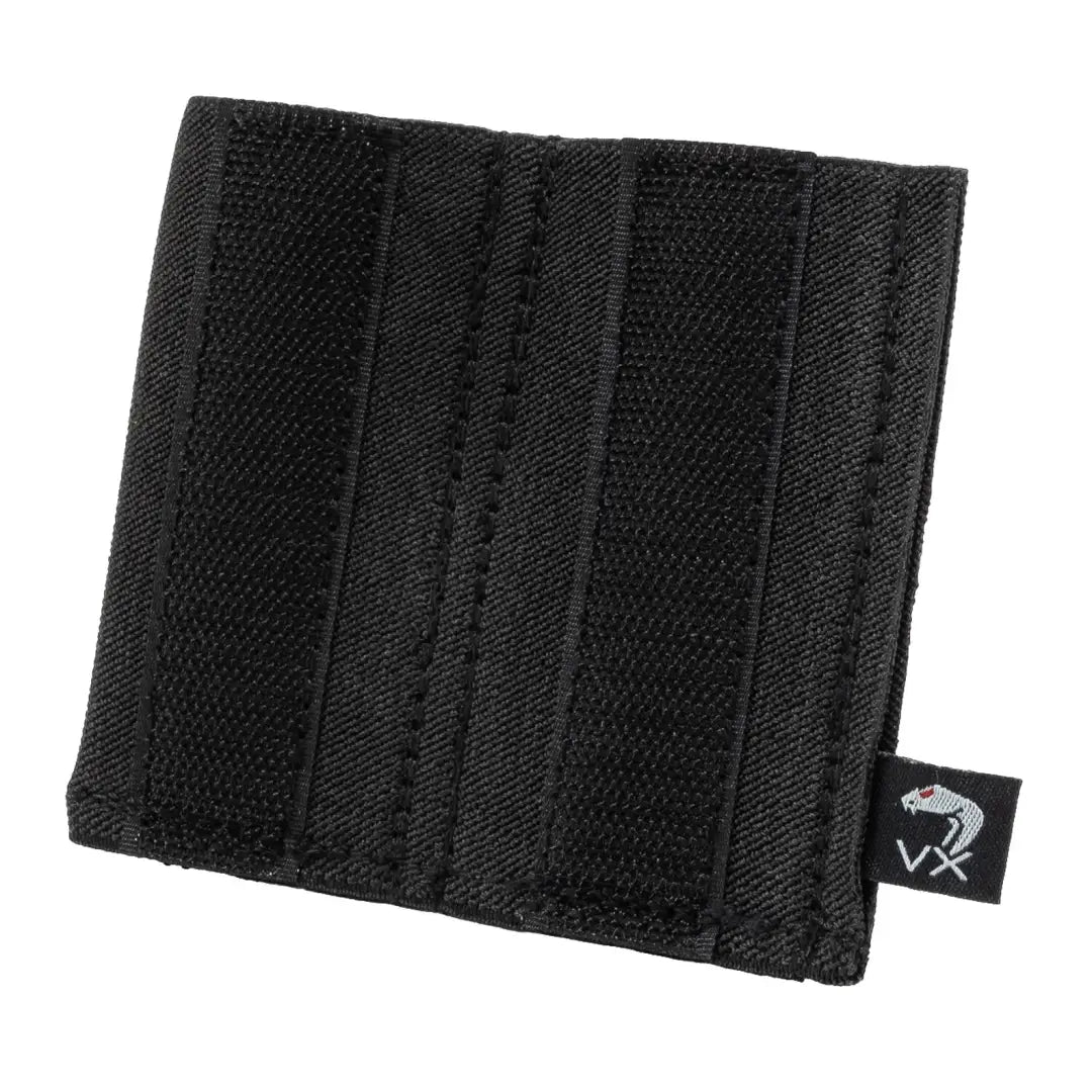 Black wallet with vertical stitching, part of the Viper VX Double Pistol Mag Sleeve