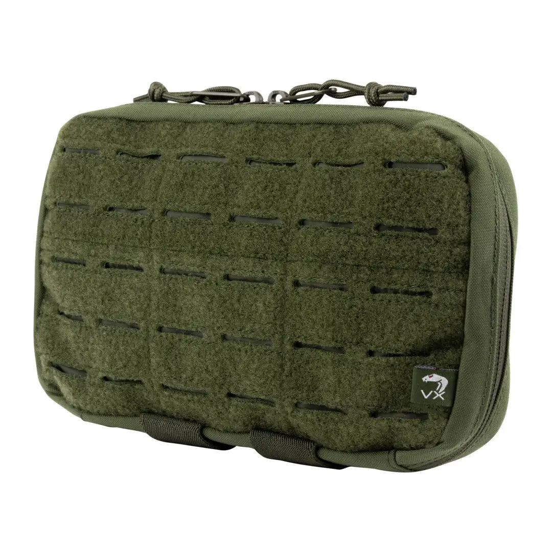 Olive green Viper VX Lazer Mag/Admin Panel with MOLLE webbing and zipper closure