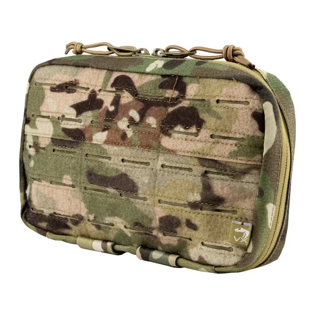 Camouflage tactical pouch featuring MOLLE webbing from Viper VX Lazer Mag/Admin Panel