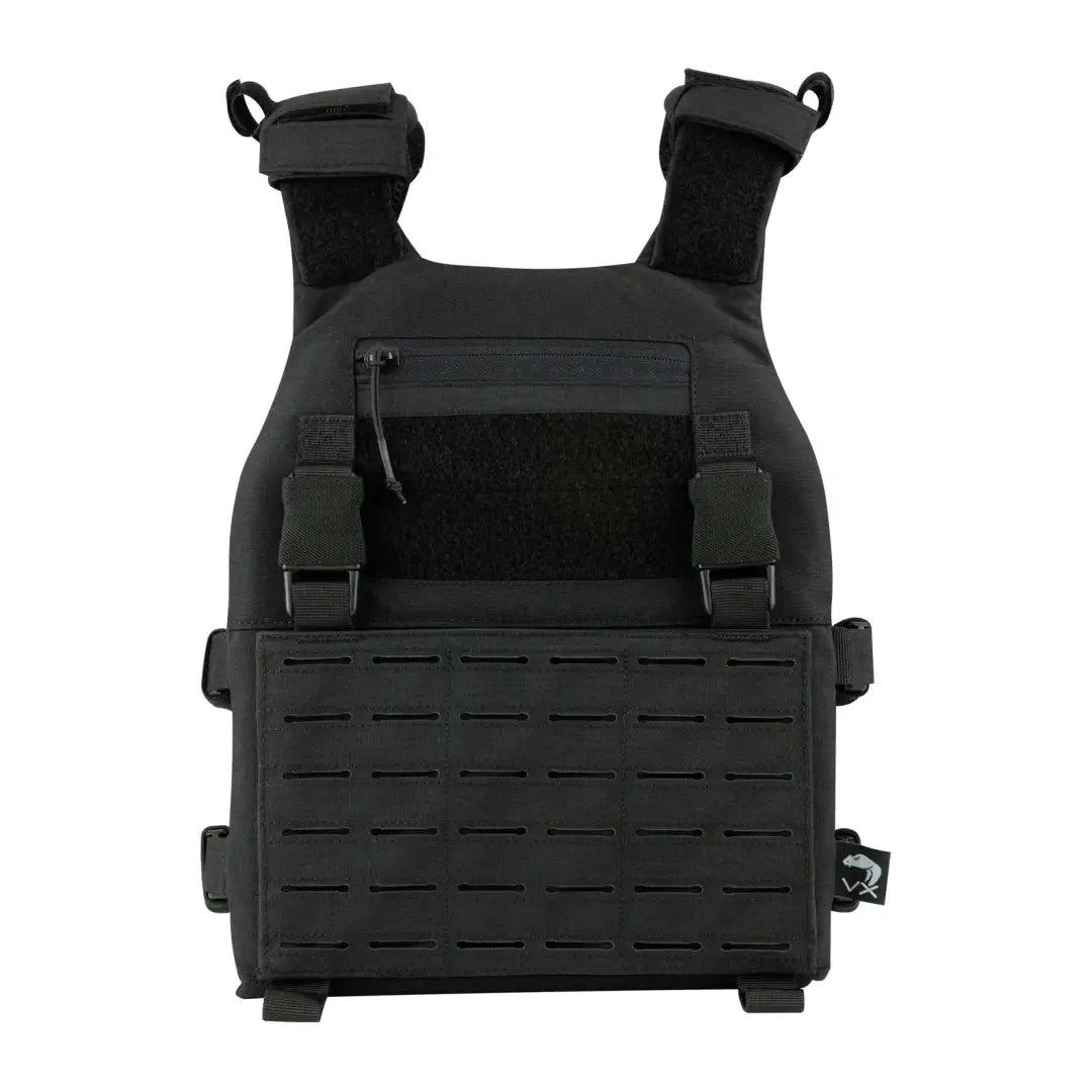 Tactical vest with MOLLE webbing, adjustable straps, and rifle mag sleeve for Viper VX set