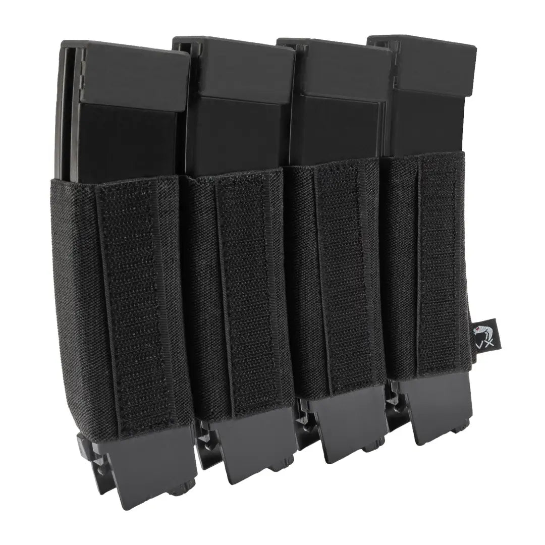 Black Viper VX Quad SMG Mag Sleeve with four compartments for firearm magazines