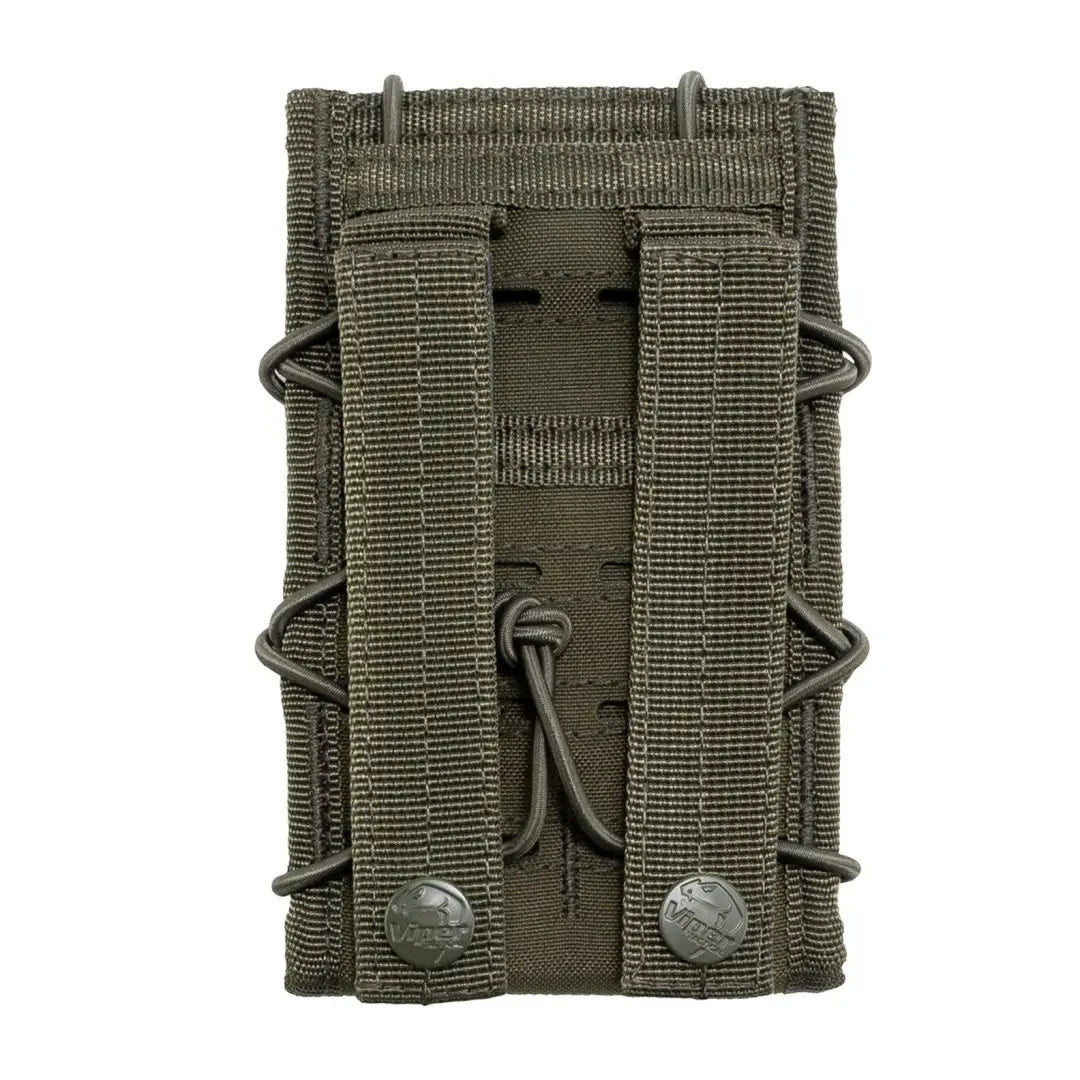 Olive green Viper VX Smart Phone Pouch with MOLLE webbing for tactical use