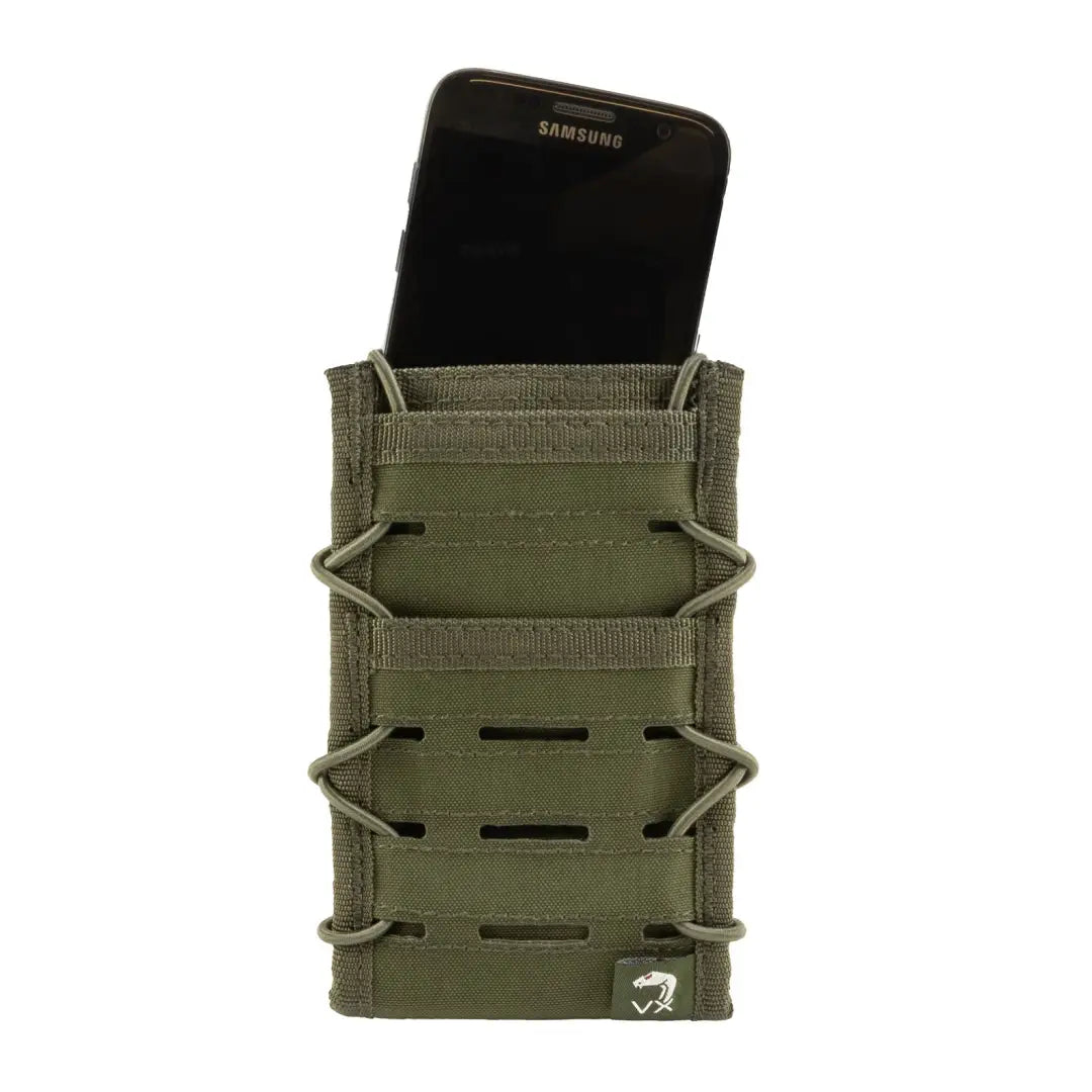 Olive green Viper VX Smart Phone Pouch securely holds your smartphone on the go