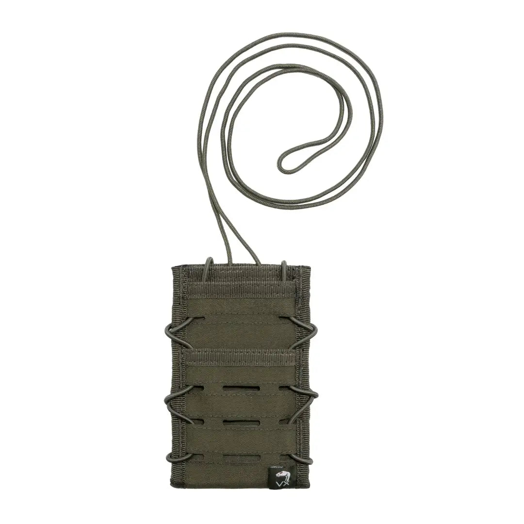 Olive green Viper VX Smart Phone Pouch with a long cord for easy access and portability