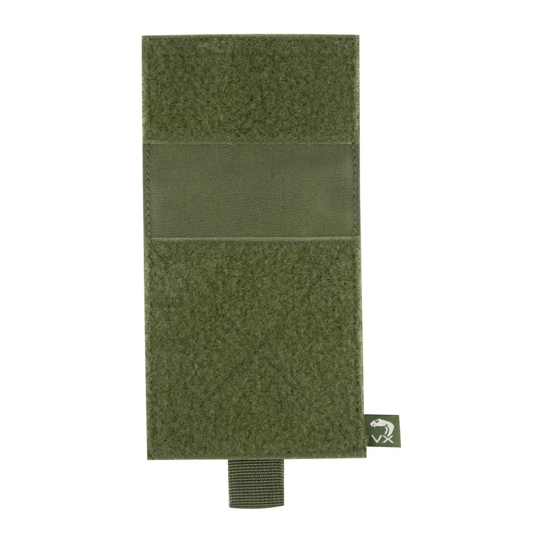 Olive green tactical patch panel with hook-and-loop on Viper VX Utility Rig Half Flap