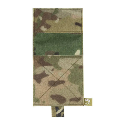 Camouflage tactical pouch on Viper VX Utility Rig Half Flap with green panel