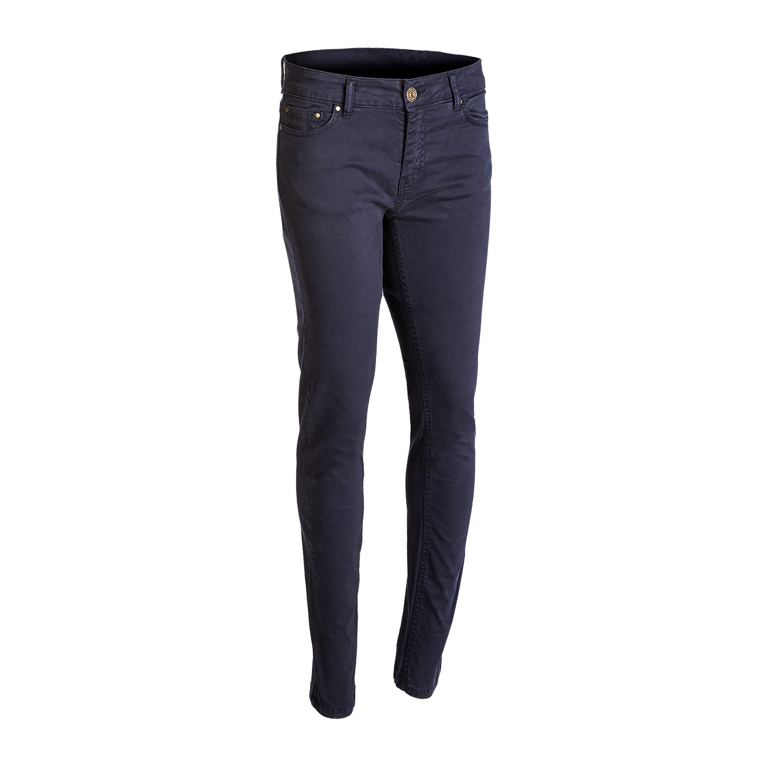 Buy Women Blue Regular Fit Solid Casual Trousers Online - 221547 | Allen  Solly